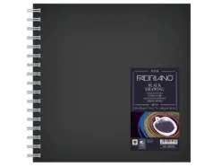 Fabriano Book Black Drawing – 190g 15x15cm