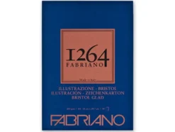 Fabriano 1264 Bristol Tusjblokk – Limt 200g 50ark – A4
