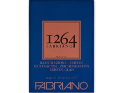 Fabriano 1264 Bristol Tusjblokk – Limt 200g 50ark – A3