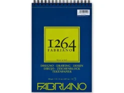 Fabriano 1264 Drawing Tegneblokk – Spiral 180g 50ark – A4