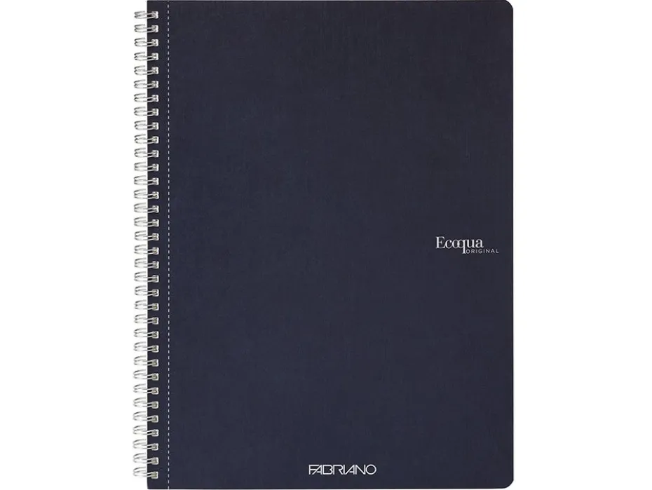 Fabriano EcoQua Original Spiralhefte A4 Linjert Dark Blue