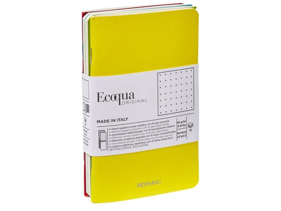 Fabriano EcoQua Original Stiftet 9x14cm Prikker Mix