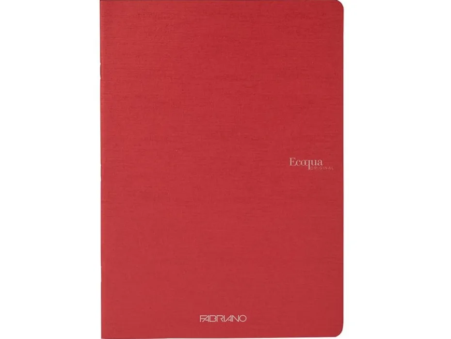 Fabriano EcoQua Original Stiftet A5 Linjert Cherry