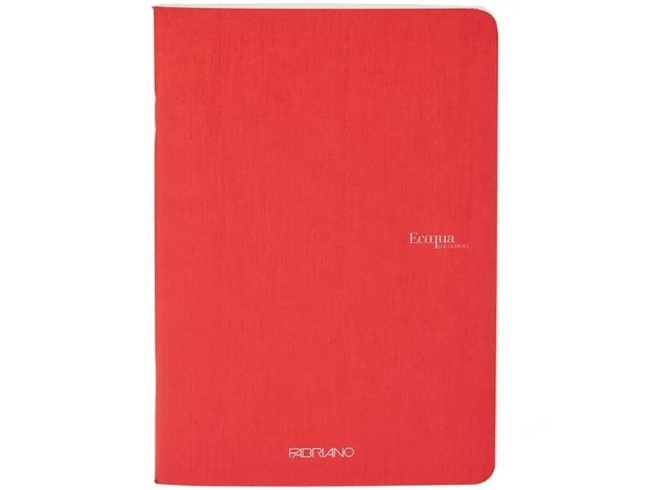 Fabriano EcoQua Original Stiftet A4 Linjert Red