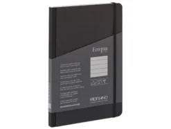 Fabriano EcoQua Plus Fabric A5 Linjert Black