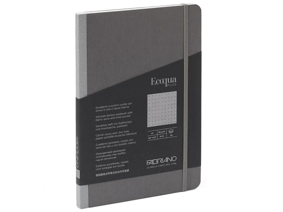 Fabriano EcoQua Plus Fabric A5 Prikker Grey