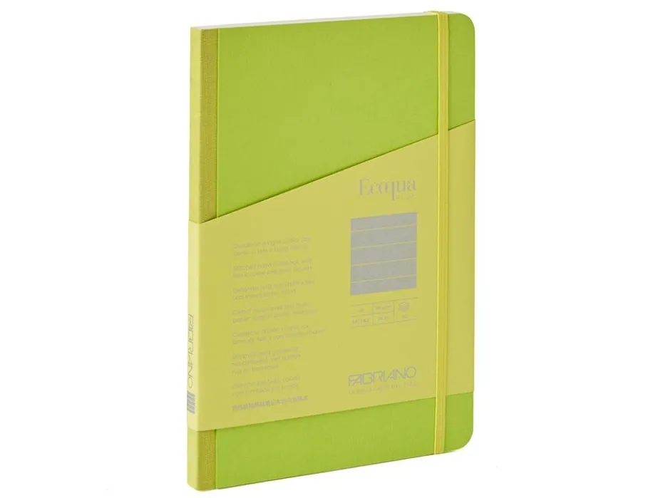 Fabriano EcoQua Plus Fabric A5 Linjert Lime
