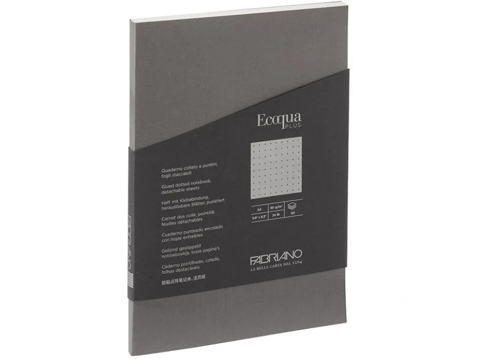 Fabriano EcoQua Plus Limt A5 Prikker Grey