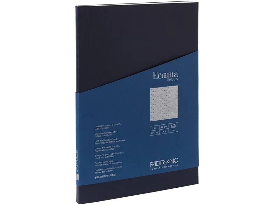 Fabriano EcoQua Plus Limt A4 Prikker Dark Blue