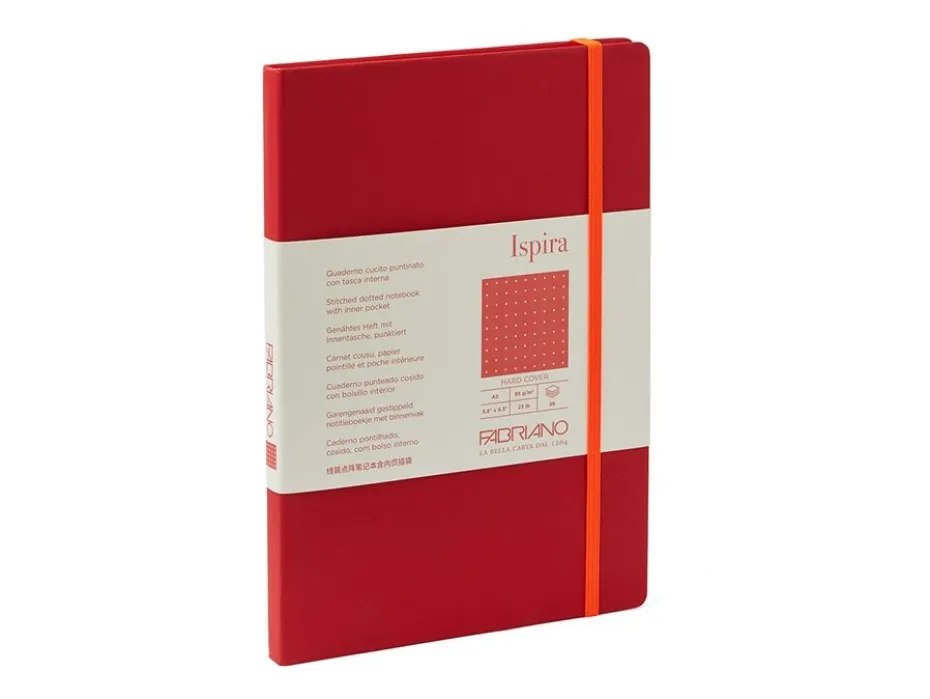 Fabriano Ispira Hard A5 Prikker Red