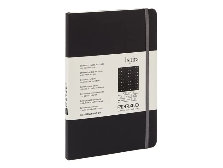 Fabriano Ispira Myk A5 Prikker Black