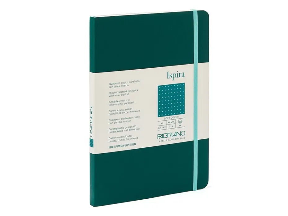Fabriano Ispira Myk A5 Prikker Green