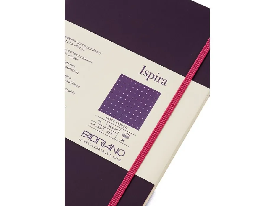 Fabriano Ispira Myk A5 Prikker Purple