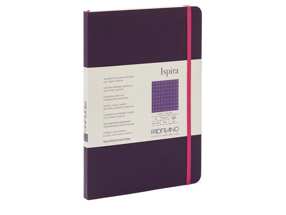 Fabriano Ispira Myk A5 Prikker Purple