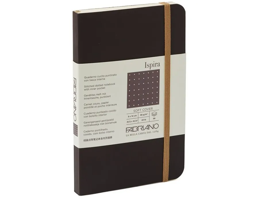 Fabriano Ispira Myk 9x14cm Prikker Brown
