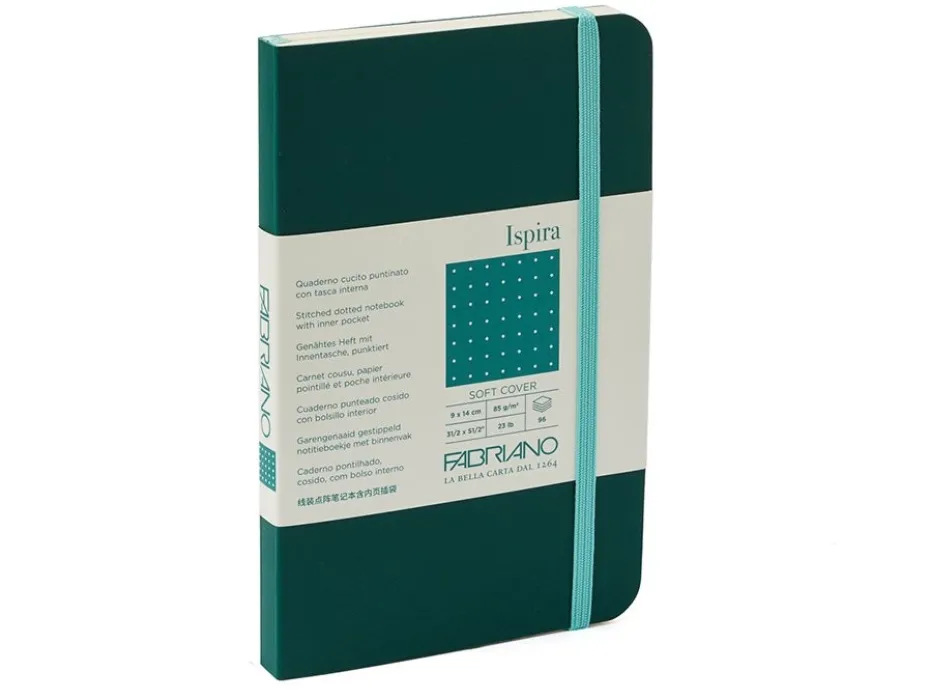 Fabriano Ispira Myk 9x14cm Prikker Green