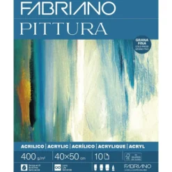 Fabriano Pittura Akrylblokk – 400g 10ark – 40x50cm