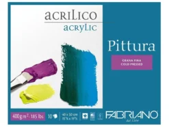 Fabriano Pittura Akrylblokk – 400g 10ark – 25x35cm