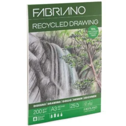 Fabriano Recycled Drawing Tegneblokk 200g 25ark – A3