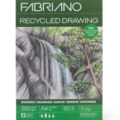 Fabriano Recycled Drawing Tegneblokk 200g 50ark – A4
