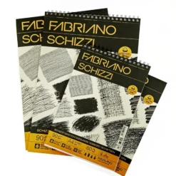 Fabriano Schizzi Skisseblokk Spiral Elfenben 80ark 90g – A4
