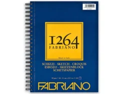 Fabriano 1264 Sketch Skisseblokk Spiral 90g 120ark – A4