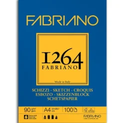 Fabriano 1264 Sketch Skisseblokk Limt 90g 100ark – A4
