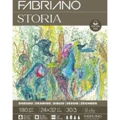 Fabriano Storia Tegneblokk Limt – 180g 30ark – 24x32cm