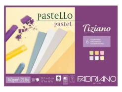 Fabriano Tiziano Pastellblokk A4 160g 30ark – Soft pastell