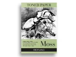 Fabriano Toned paper Tegneblokk Moss A4 – 120g . 50 ark