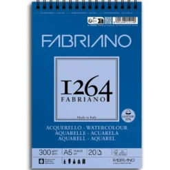 Fabriano 1264 Watercolour Akvarellblokk Spiral 300g 20ark A5