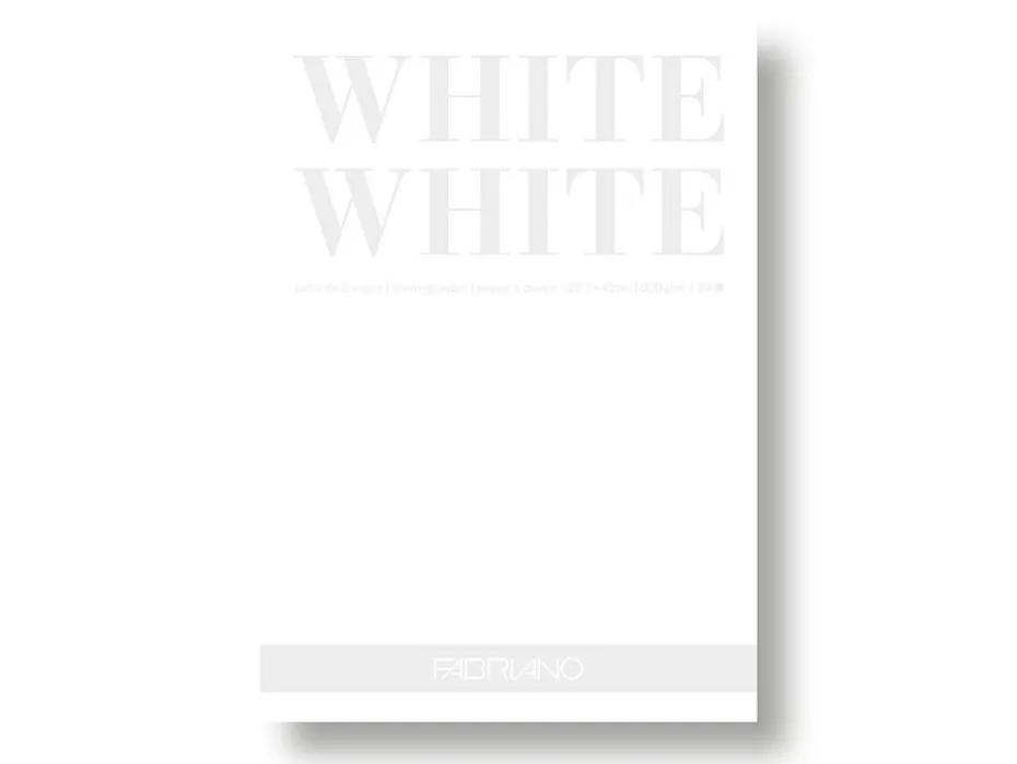 Fabriano White White Tegneblokk 300g – A3