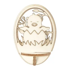 Figursett i tre – Egg Ø: 76mm – Kylling
