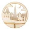 Figursett i tre – Julekule Ø: 78mm – Landsby