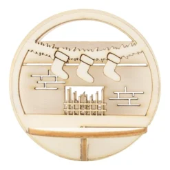 Figursett i tre – Julekule Ø: 78mm – Peis
