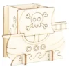 Figursett i tre Penneholder – Piratskip