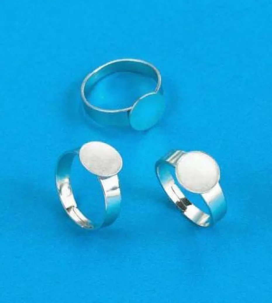 Fingerring m/plate 10mm 6stk