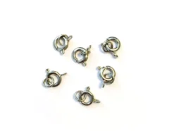 Fjærlås /m ring – 7mm 6stk – Sølv