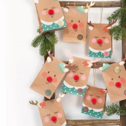 Folia Adventskalender – Reinsdyr med rød nese