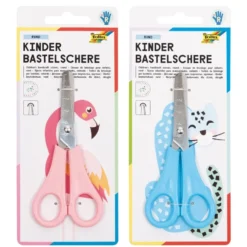 Folia Barnesaks 13,5cm Avrundet – Rosa/blå assortert
