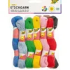 Folia Broderitråd sett – 10x40m – 10 assorterte farger