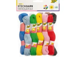 Folia Broderitråd sett – 10x40m – 10 assorterte farger