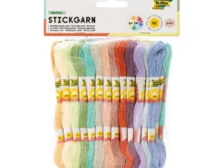 Folia Broderitråd sett – 52x8m – Pastell