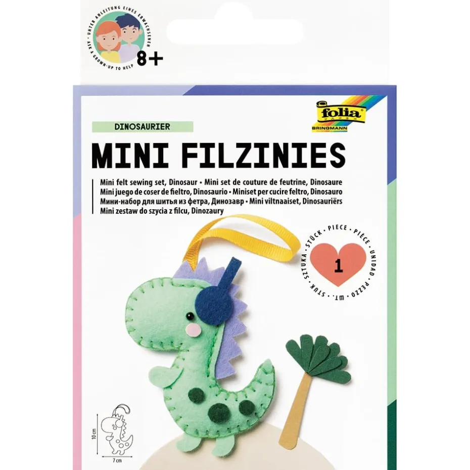 Folia Filtfigur Mini sysett – Dinosaur