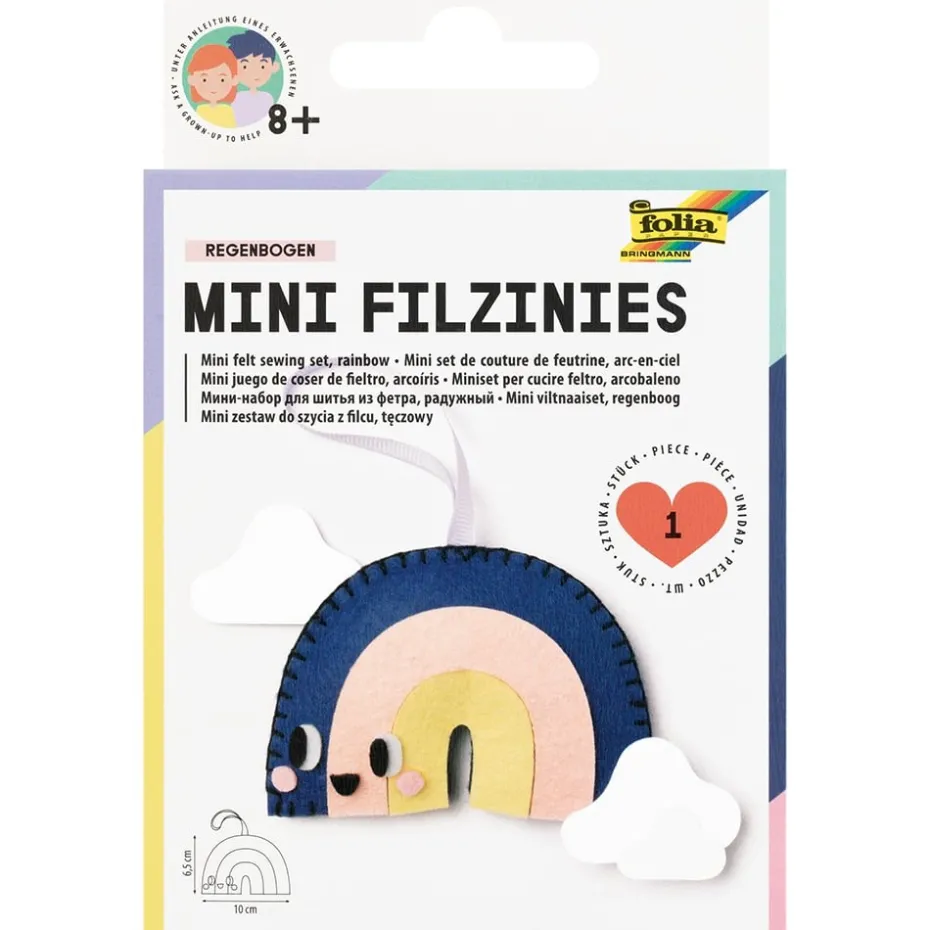 Folia Filtfigur Mini sysett – Regnbue