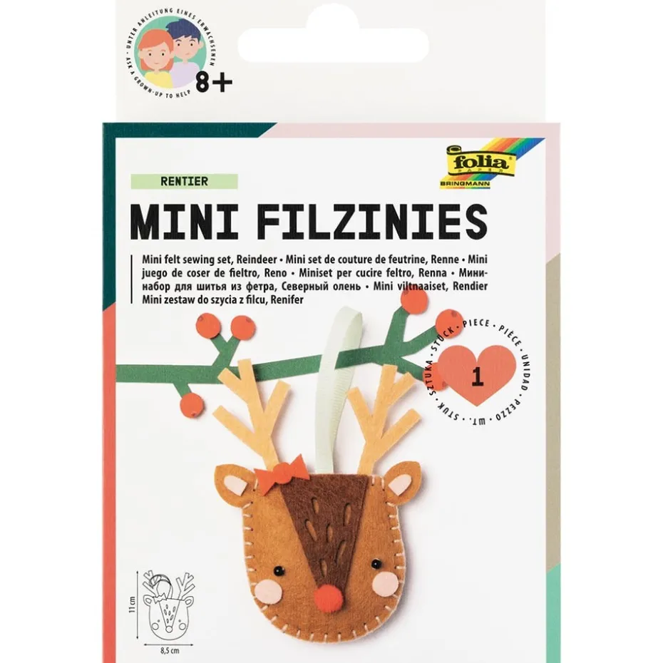 Folia Filtfigur Mini sysett – Reinsdyr