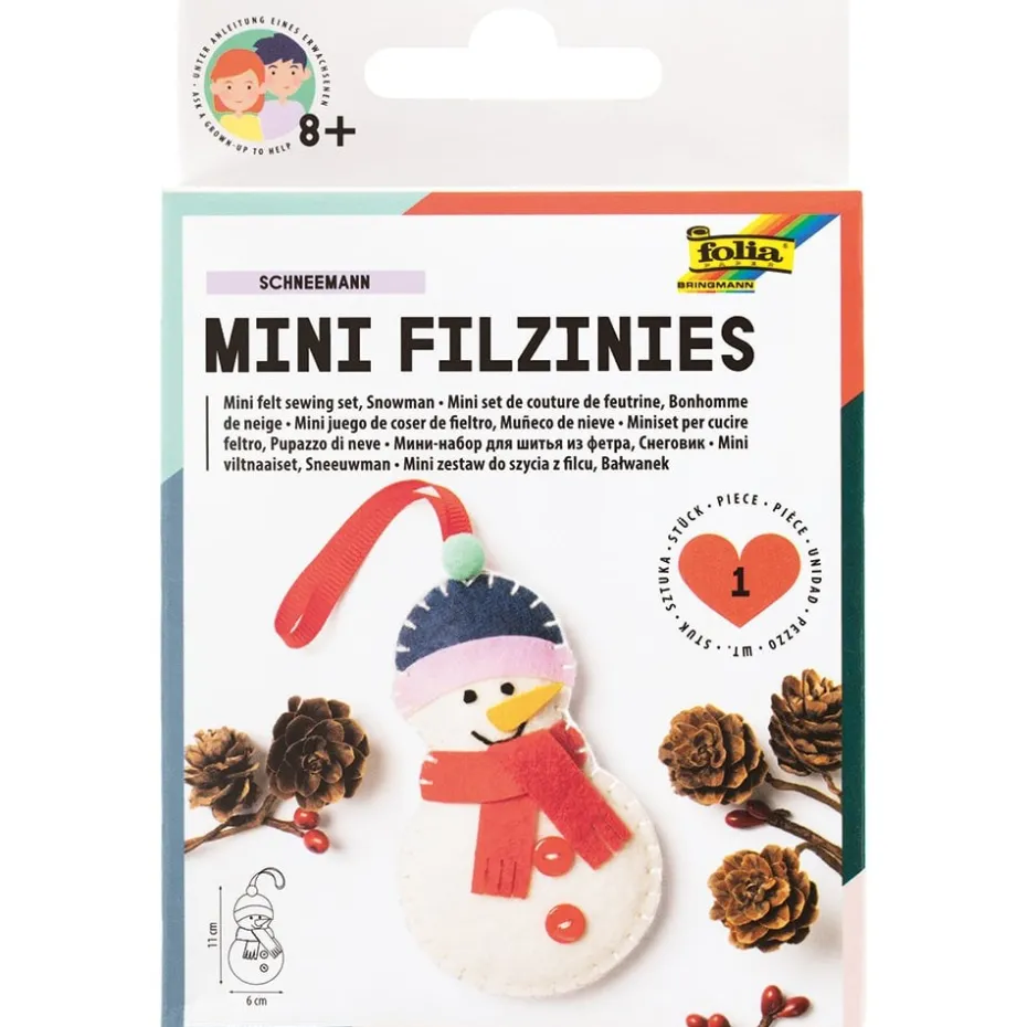 Folia Filtfigur Mini sysett – Snømann