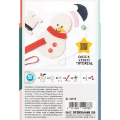 Folia Filtfigur Mini sysett – Snømann