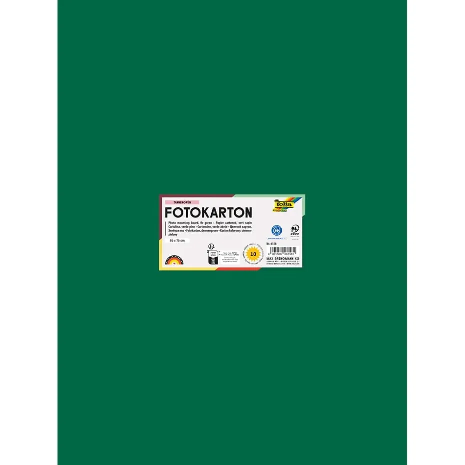 Folia Fotokartong 50×70 – 300g – 58 Grangrønn