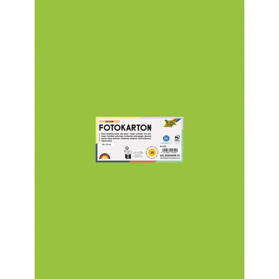 Folia Fotokartong 50×70 – 300g – 50 Maigrønn